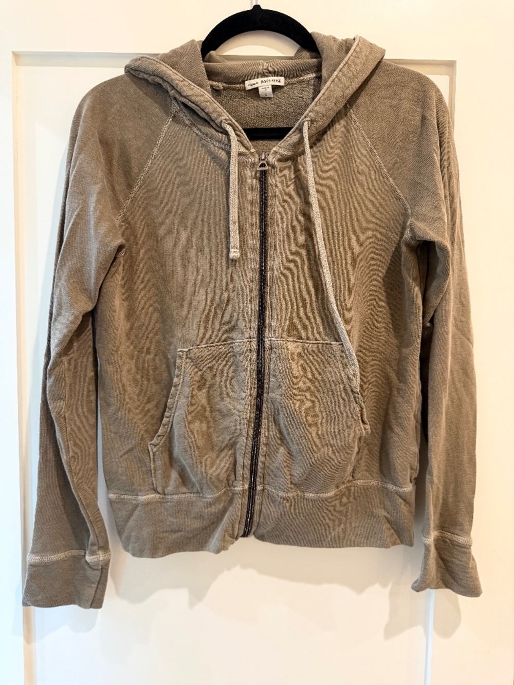 James Perse Olive Full Zip Hoodie - Size 2 / US medium